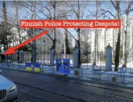 Russia’s Embassy Protected by Finnish Police!