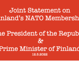 Finland Seeks NATO Membership